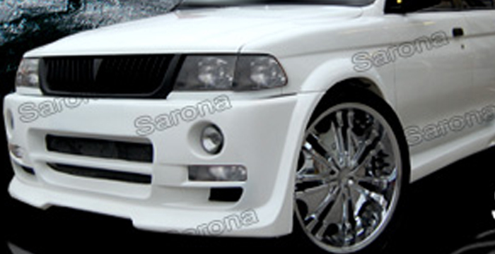 Custom Mitsubishi Montero Sport  SUV/SAV/Crossover Front Bumper (1997 - 1999) - $490.00 (Part #MS-006-FB)